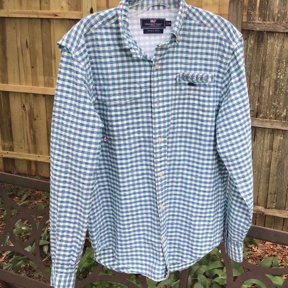 Vineyard Vines Harbor Shirt Mens Button Down - Picture 1 of 4